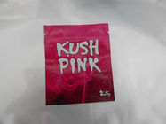 البخور العشبية الرمز البريدي أكياس البلاستيك 2.5G الوردي KUSH مزيج مجففات