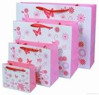ديليسيلي الوردي Hnadle ورقة حقيبة للتسوق ، ورق الطباعة هدية حقيبة