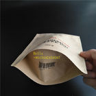 ورقة شعار أكياس الشاي المطبوعة التعبئة والتغليف براون كرافت ورقة زيبر الحقيبة مع نافذة واضحة