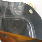 شعار مخصص الوقوف الحقائب القهوة ، الذهب لامع زيبلوك أكياس تغليف المواد الغذائية