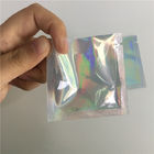 SGS / FDA الألومنيوم احباط حقيبة ماكياج قابلة لإعادة الاستخدام مايلر التعبئة والتغليف ثلاثة الجانب مختومة