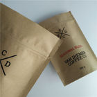 كيس ورق مخصص التعبئة والتغليف بذور الخضروات Ziplock صمام رائحة الإثبات للقهوة / الشاي