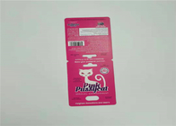 مجموعة واحدة الجنس حبوب منع الحمل ورقة بطاقة التعبئة والتغليف الأحمر الشظية الكركدن V7 بطاقة نفطة لون مخصص