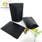 أسود ورق الكرافت طباعة أكياس الورق حسب الطلب الغذاء الصف مغلفة الحقيبة حامل الذاتي