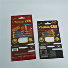 التعبئة والتغليف Premizer Zen Blister Card عرض التعبئة والتغليف نفطة لحزمة حبوب تعزيز الذكور