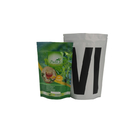 فارغة Ziplock الوقوف في كيس من البلاستيك الألومنيوم احباط قابلة لإعادة الاستخدام الشاي العضوي مختومة الحرارة الخضراء