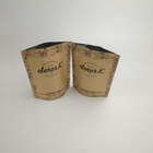 الوقوف كيس القهوة زيبلوك مايلر التعبئة والتغليف براون كرافت ورقة مصنعي أكياس القهوة 12 أوقية مع صمام