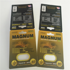 ISO Magnum Sex Pills Packaging CMRK Rhino 69 ذكر تعزيز بطاقات نفطة