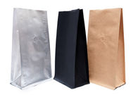 Moisture Proof Black Matte Aluminium Foil Coffee / Tea Bag Packaging