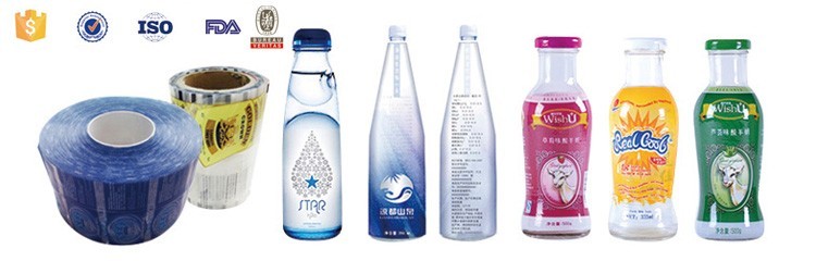 PVC / PET تقليص كم التسميات يتقلص التفاف الأكمام لزجاجات / علب