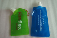أخضر أزرق حقيبة مرنة للحصول على السائل / كيس من البلاستيك السائل مع طباعة الشعار