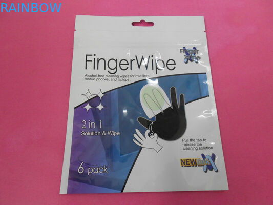 غير تسرب تسرب PET / AL / PE حقيبة مستحضرات التجميل مع هانغ هول لنسيج الوجه