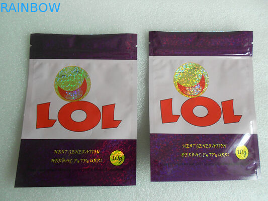 مخصص PET / VMPET / PE 100 ميكرون تغليف البخور العشبية