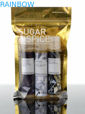 سلة التعبئة والتغليف احباط التغليف ، واضح الأمامي والخلف احباط زيبر أكياس مايلر الغذاء