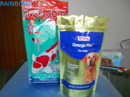 الحفر فخ 130mic مطبوعة الوقوف حقائب للأغذية الحيوانات الأليفة