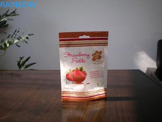 130mic PET / AL / NY / PE الوقوف حتى أكياس مجمعة أسفل مع الحفر الحفر مطبوعة