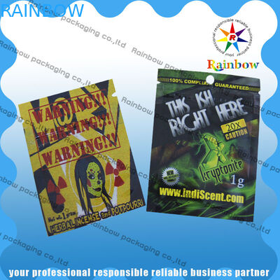 الحرارة الختم البلاستيك الأكشاك العشبية أكياس ، كيس رقائق الألومنيوم زيبلوك