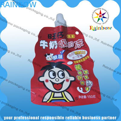 الحقيبة البلاستيكية الوقوف الحقيبة التعبئة والتغليف القابلة للتحلل للحصول على الحليب