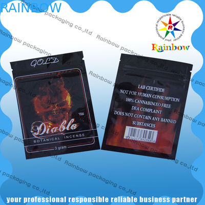 Down2earth / جيكيد اب / ديابلو الذهب البخور العشبية الرمز البريدي أكياس البلاستيك إثبات الرطوبة