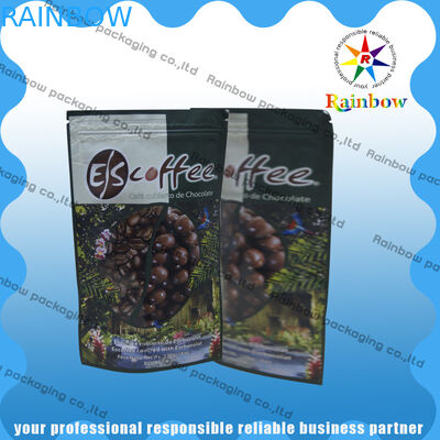 رقائق الألومنيوم أكياس الشاي التعبئة والتغليف مع زيبلوك وجولة القاع