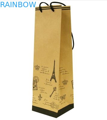 تخصيص المغلفة ورق التغليف حقيبة التعامل مع النبيذ والهدايا