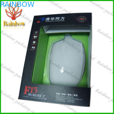 ورقة مربع التعبئة والتغليف مع البلاستيك transperent نافذة للفم / Electics