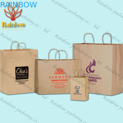 Reycled الورق يدويا حقيبة تسوق مخصص مطبوعة فاخرة لذيذة