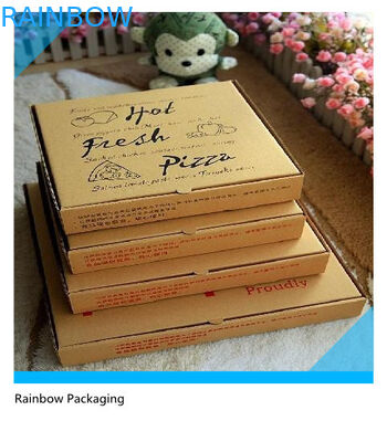 تأخذ بعيدا البيتزا ورقة مربع التعبئة والتغليف قابلة للطي مع سطح الطباعة