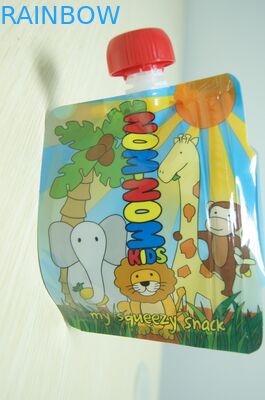 المواد المخصصة أغذية الأطفال الألومنيوم احباط صنبور الحقيبة التعبئة والتغليف مع الطباعة الكاملة