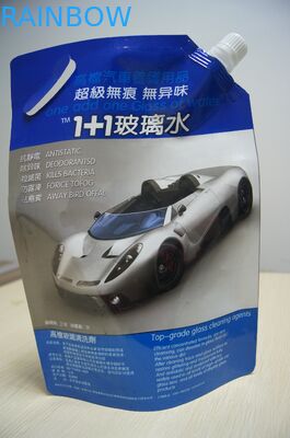 الحيوانات الأليفة / نيويورك / PE الملون لينة الوقوف الحقيبة صنبور التعبئة والتغليف مع مقبض ل Liguid