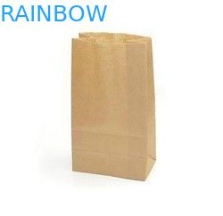 براون شعار المطبوعة أكياس الورق حسب الطلب ، تأخذ حقيبة الوقوف بعيدا