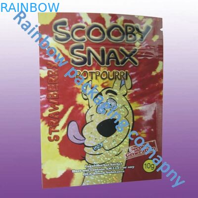 زيبلوك التعبئة والتغليف البخور العشبية ، حسب الطلب الطباعة الملونة أكياس البلاستيك البريدي