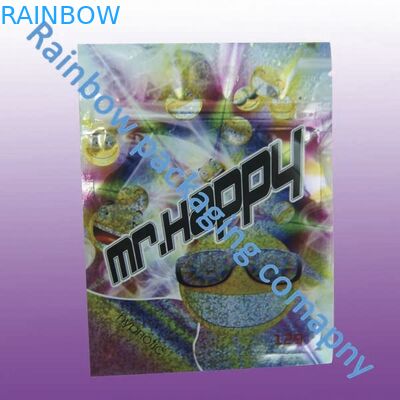 زيبلوك التعبئة والتغليف البخور العشبية ، حسب الطلب الطباعة الملونة أكياس البلاستيك البريدي