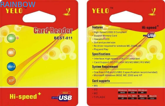 العرف شعار واضح حزمة نفطة التعبئة والتغليف للقارئ بطاقة حزمة