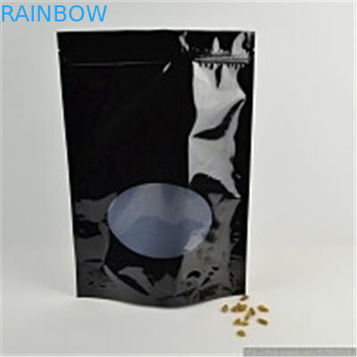 زيبر الألومنيوم احباط الحقيبة ، نافذة واضحة الجوز / سناك أكياس التعبئة والتغليف