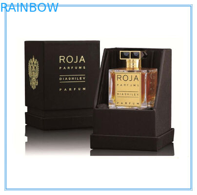 ورقة الفن الأرجواني مربع التعبئة والتغليف العطور القابلة لإعادة التدوير مع القاع