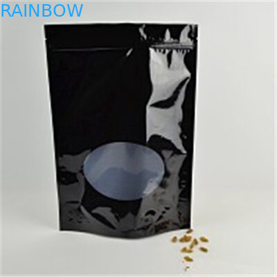 انهض أكياس رقائق زيبلوك] مخصص الطباعة مع الشق المسيل للدموع ونافذة