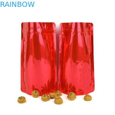 ذهبية مايلر زيبلوك أكياس بلاستيكية التغليف القابلة لإعادة التدوير زيبر الأعلى