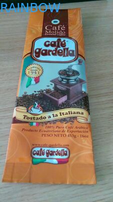 مخصص مطبوعة الحقائب البلاستيكية التعبئة والتغليف ، سحاب تغليف حبوب القهوة