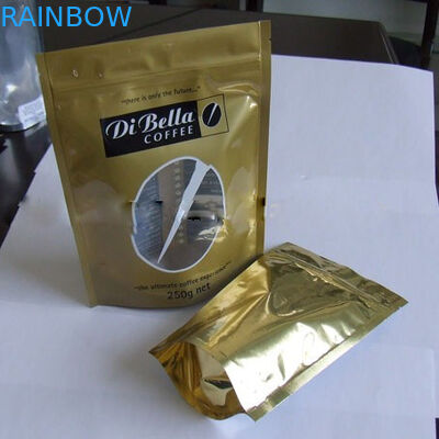 القهوة / الشاي مويستوريبروف الوقوف الحقيبة كيس من البلاستيك الذهبي البيضاوي النافذة