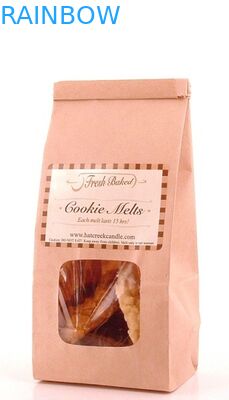 الوردي مخصصة كرافت أكياس الورق واضح النافذة والقصدير التعادل للأغذية