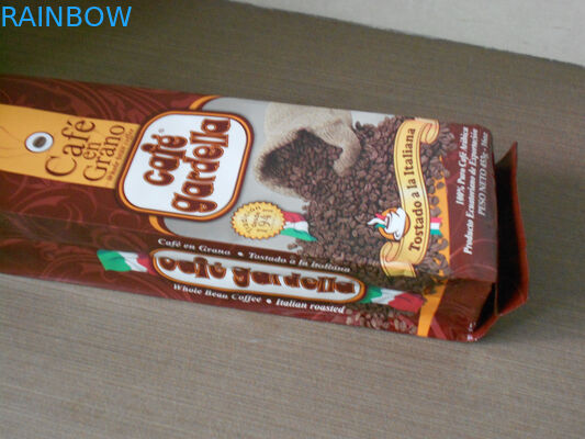 الألومنيوم حبة البن التعبئة والتغليف كيس ماتي إنهاء براون احباط الحقيبة