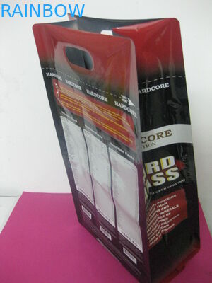 الجانب المطبوعة مجمعة الحقائب البلاستيكية التعبئة والتغليف ، لكمة ثقب القهوة الفول التعبئة والتغليف