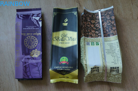 جوسيت الجانبية صفح ماتي الانتهاء من أكياس الشاي والتغليف الطباعة الملونة مع صمام