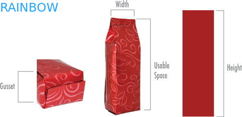 مغلفة أسفل أكياس الشاي مجمعة التعبئة والتغليف Ziplock الملونة المطبوعة ماتي الانتهاء