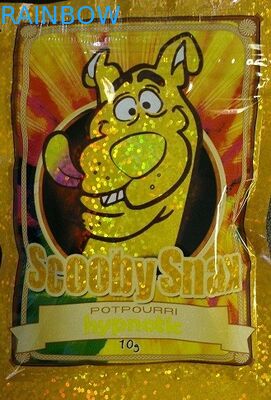 لامع حقيبة البخور العشبية 10G سكوبي Snax Hologram الأصفر مجففات