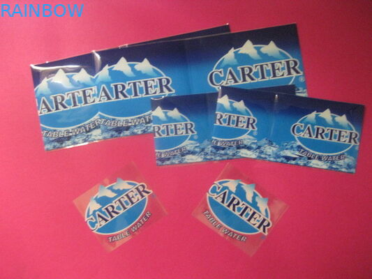 المياه المعدنية شرب زجاجة يتقلص كم الطباعة الأزرق الحرارة