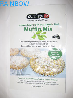 لامعة الطباعة سناك حقيبة تغليف مغلفة نافذة شفافة