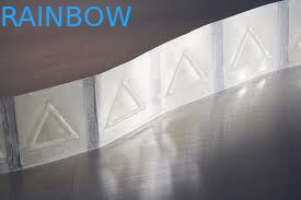 Recyclable واضح مثلث تقليص كم تسميات اللمس تحذير ل Blindman / ملصقات