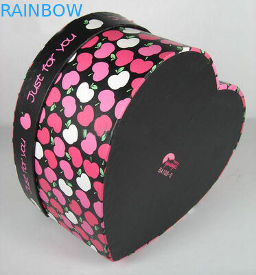 الملونة على شكل قلب ورقة مربع التعبئة والتغليف تنطبق على هدية عيد الحب